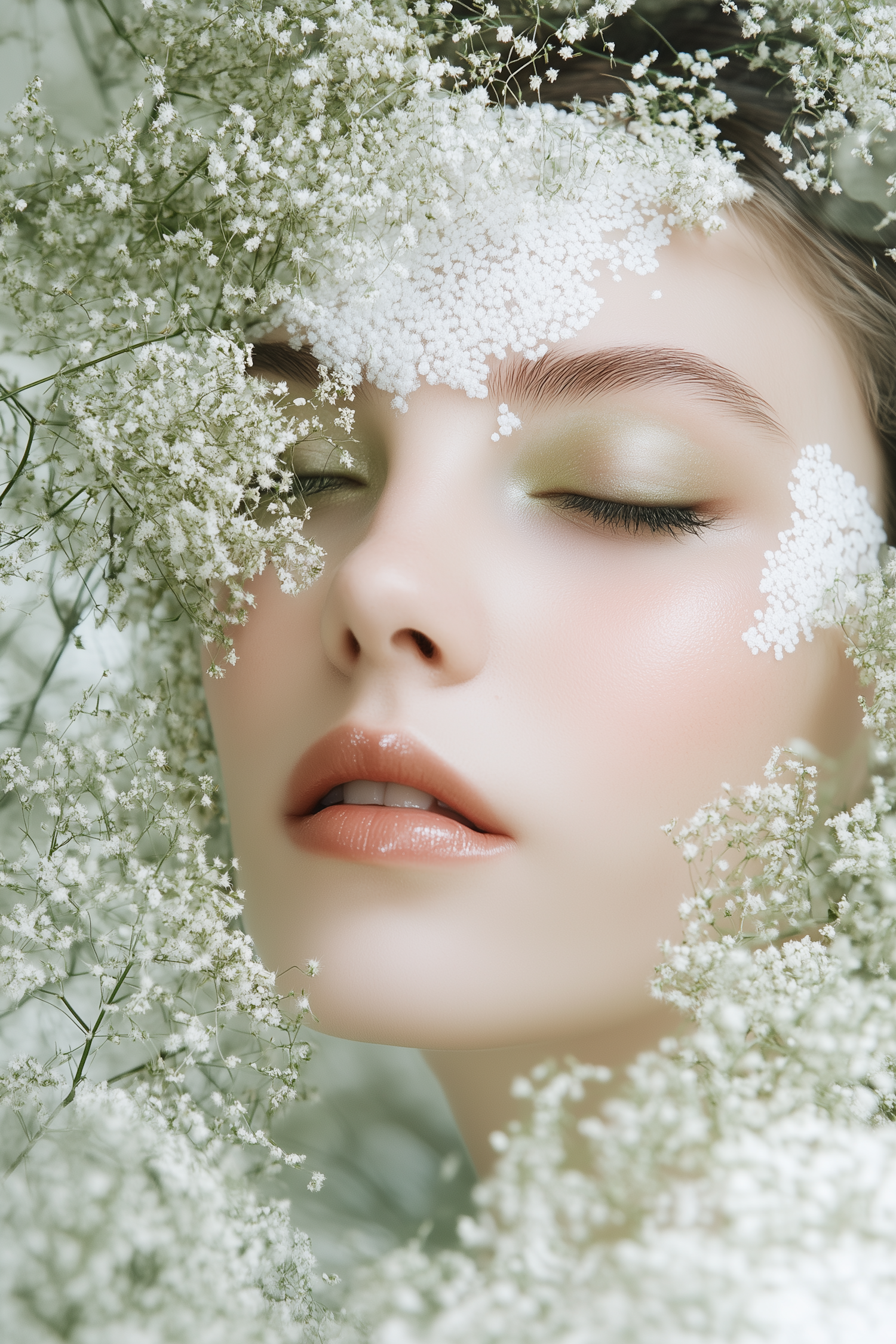 Serene Floral Portrait