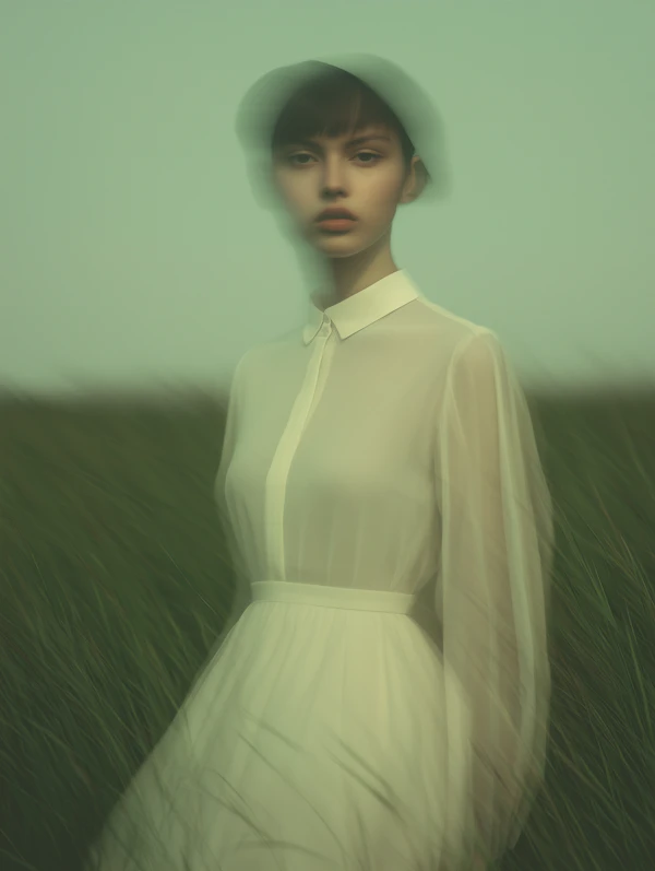 Ethereal Woman in Field