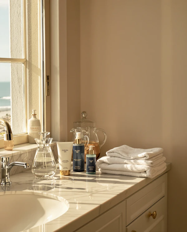 Elegant Bathroom Counter