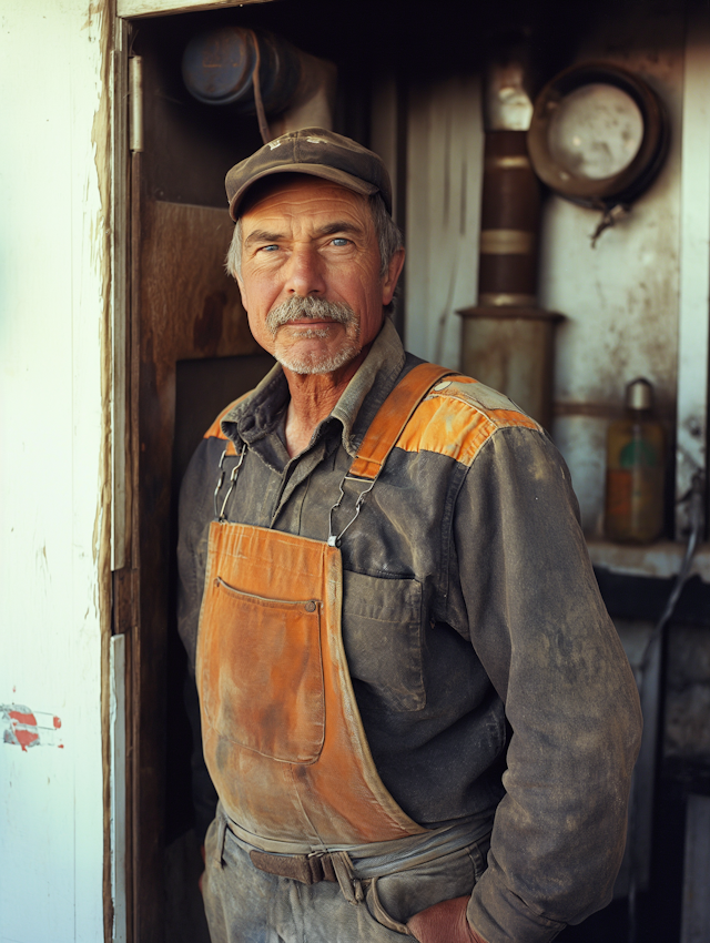 Seasoned Craftsman at the Doorway