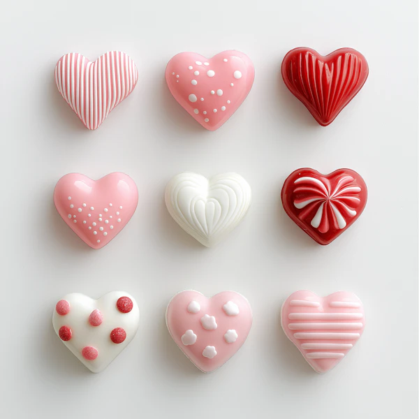 Heart-Shaped Confections