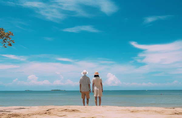 Serene Companionship by the Sea