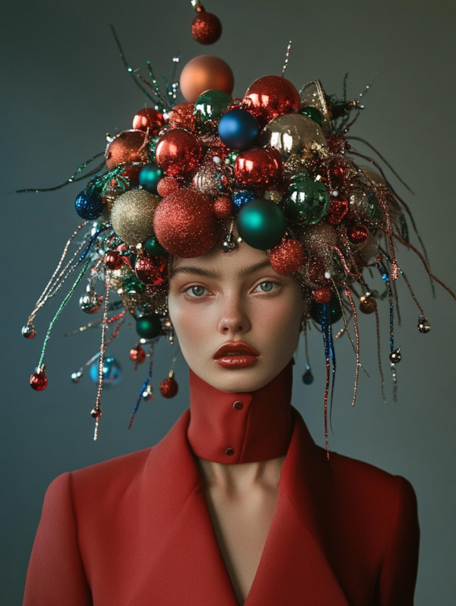 Festive Avant-Garde Portrait