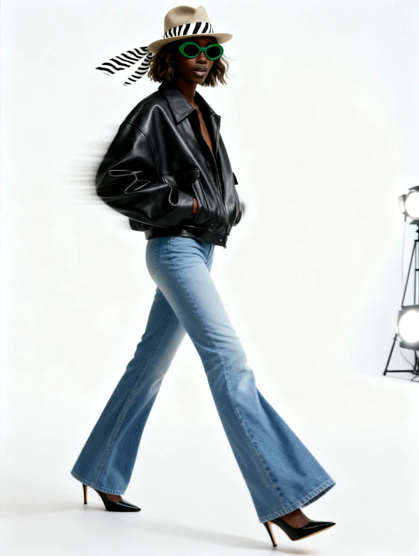 Fashionable Studio Pose
