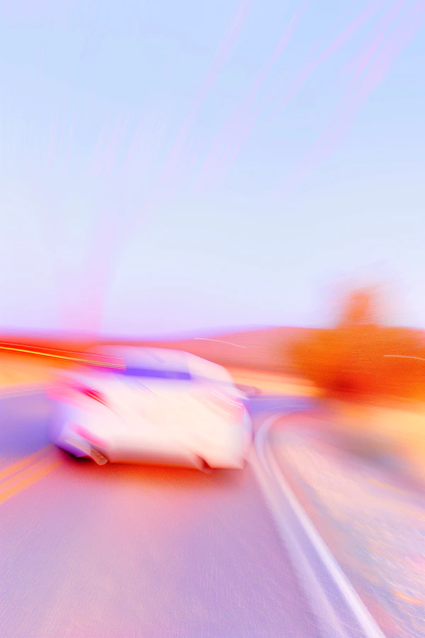 Speeding Car Motion Blur