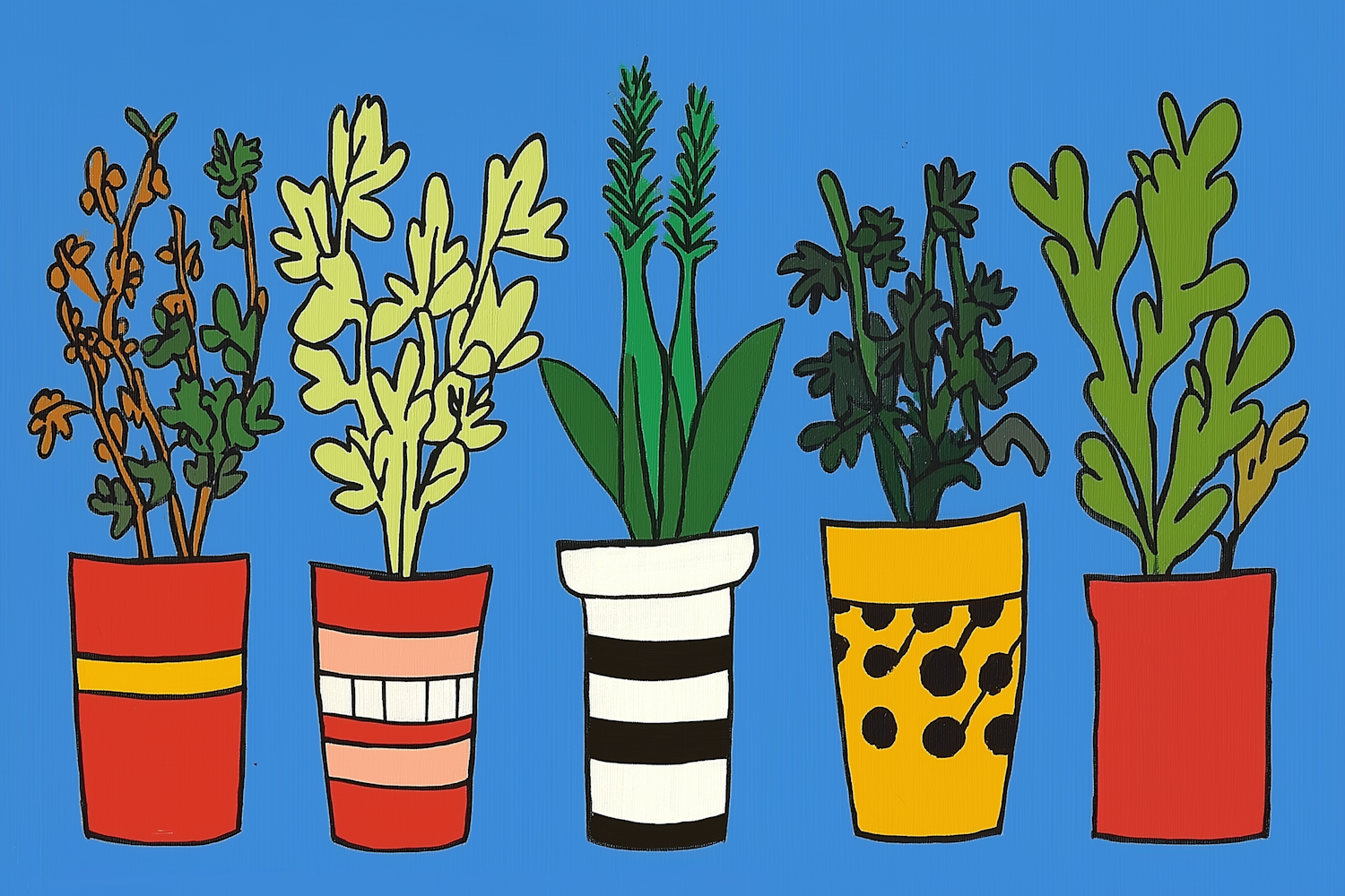 Illustrated Potted Plants