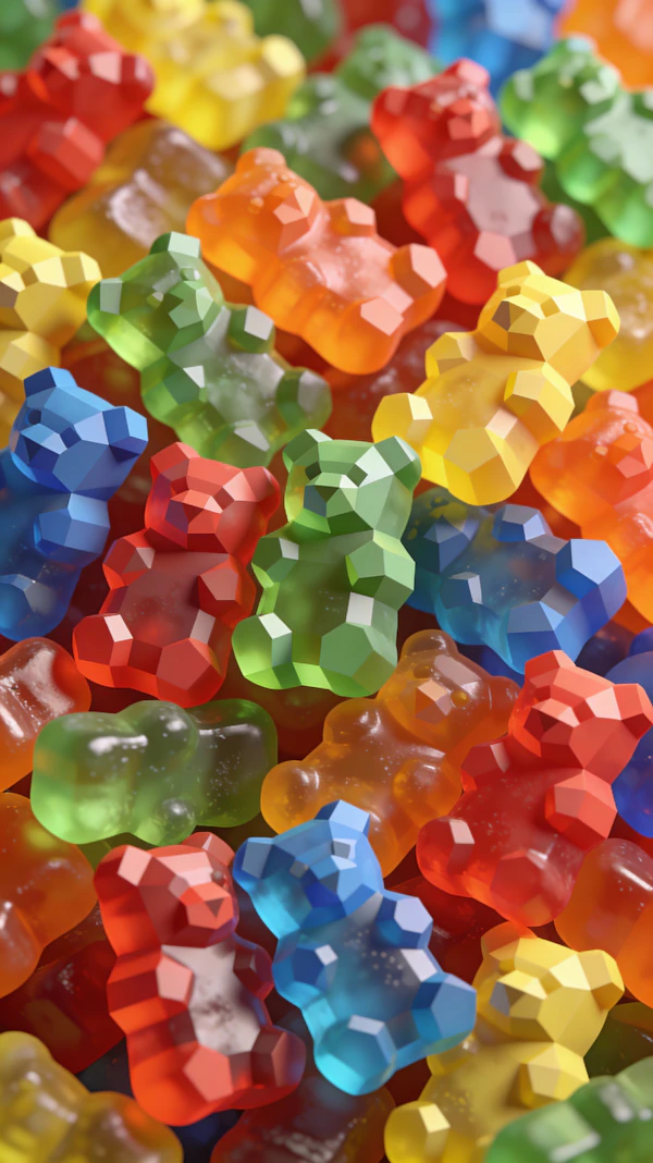 Faceted Gummy Bears