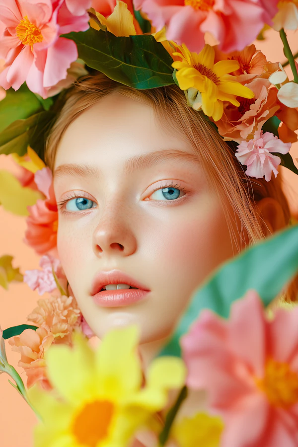 Floral Portrait Beauty