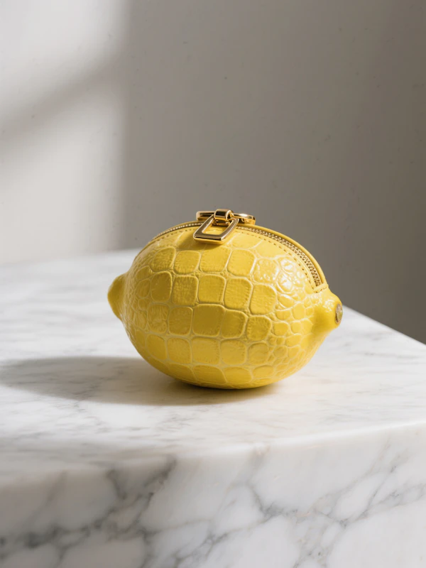 Lemon-Shaped Purse