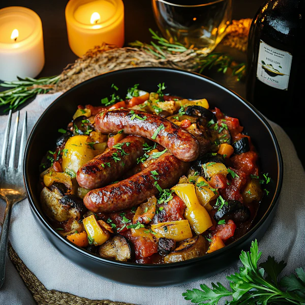 Grilled Sausages Dish