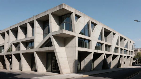 Modern Geometric Building
