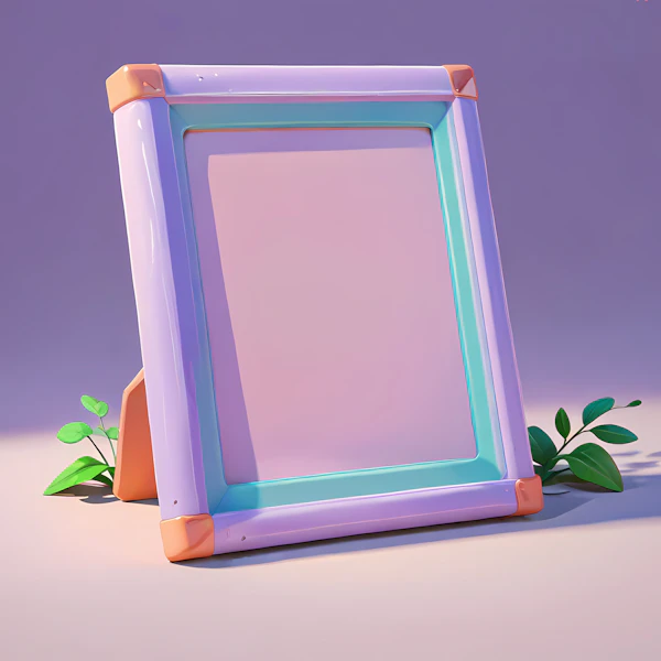 Colorful Stylized Picture Frame