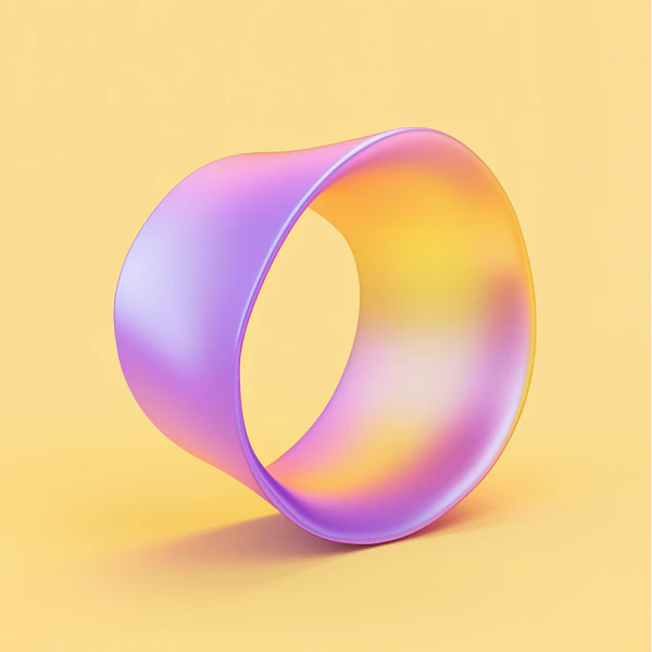 3D Möbius Gradient Art