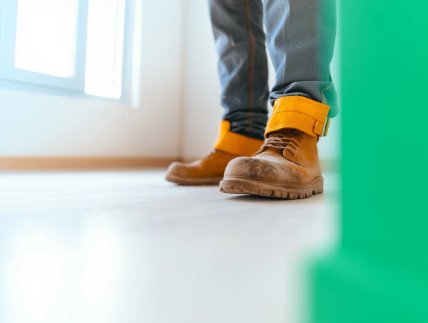 Close-up of Work Boots