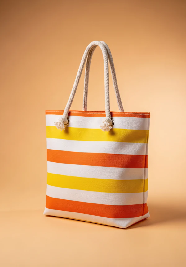 Vibrant Striped Tote
