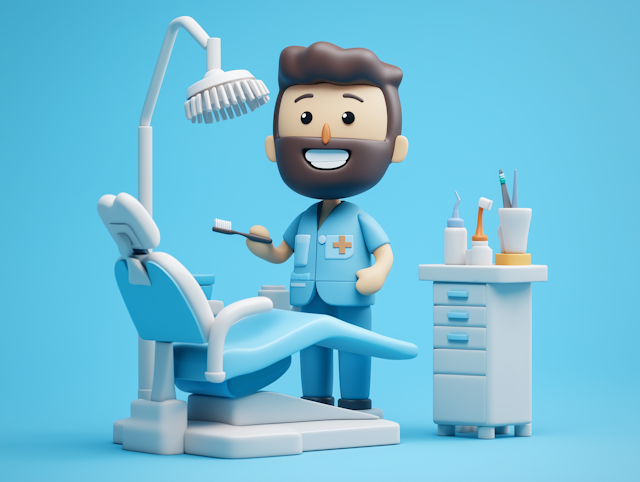 Friendly Cartoon Dentist