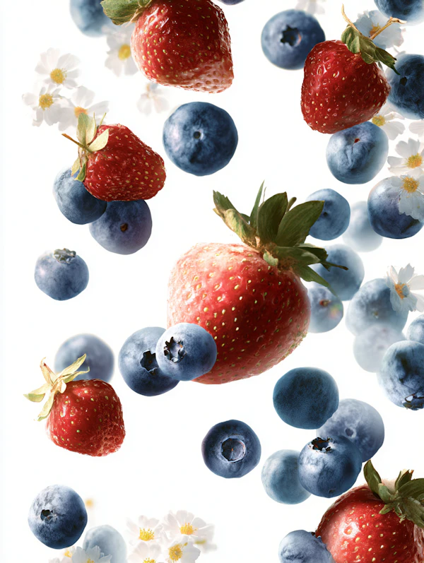 Floating Berries Scene