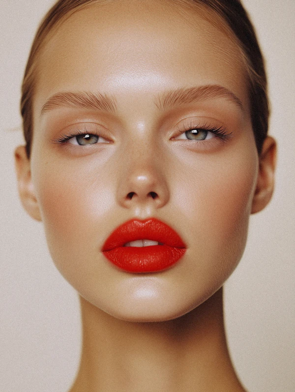 Red Lips Portrait