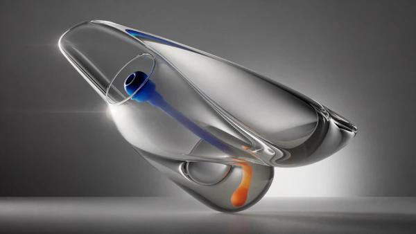 Modern Glass Sculpture