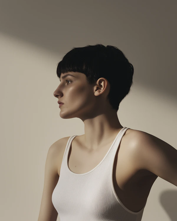 Profile Portrait with Soft Lighting