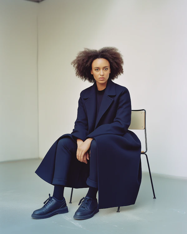 Stylish Woman Seated