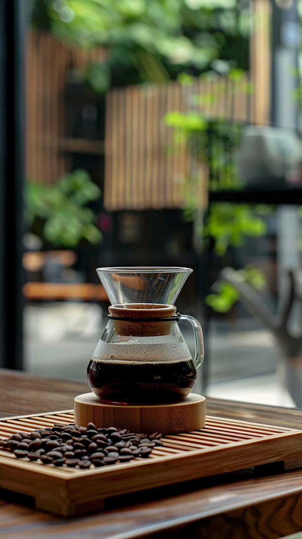 Elegant Coffee Brewing Setup