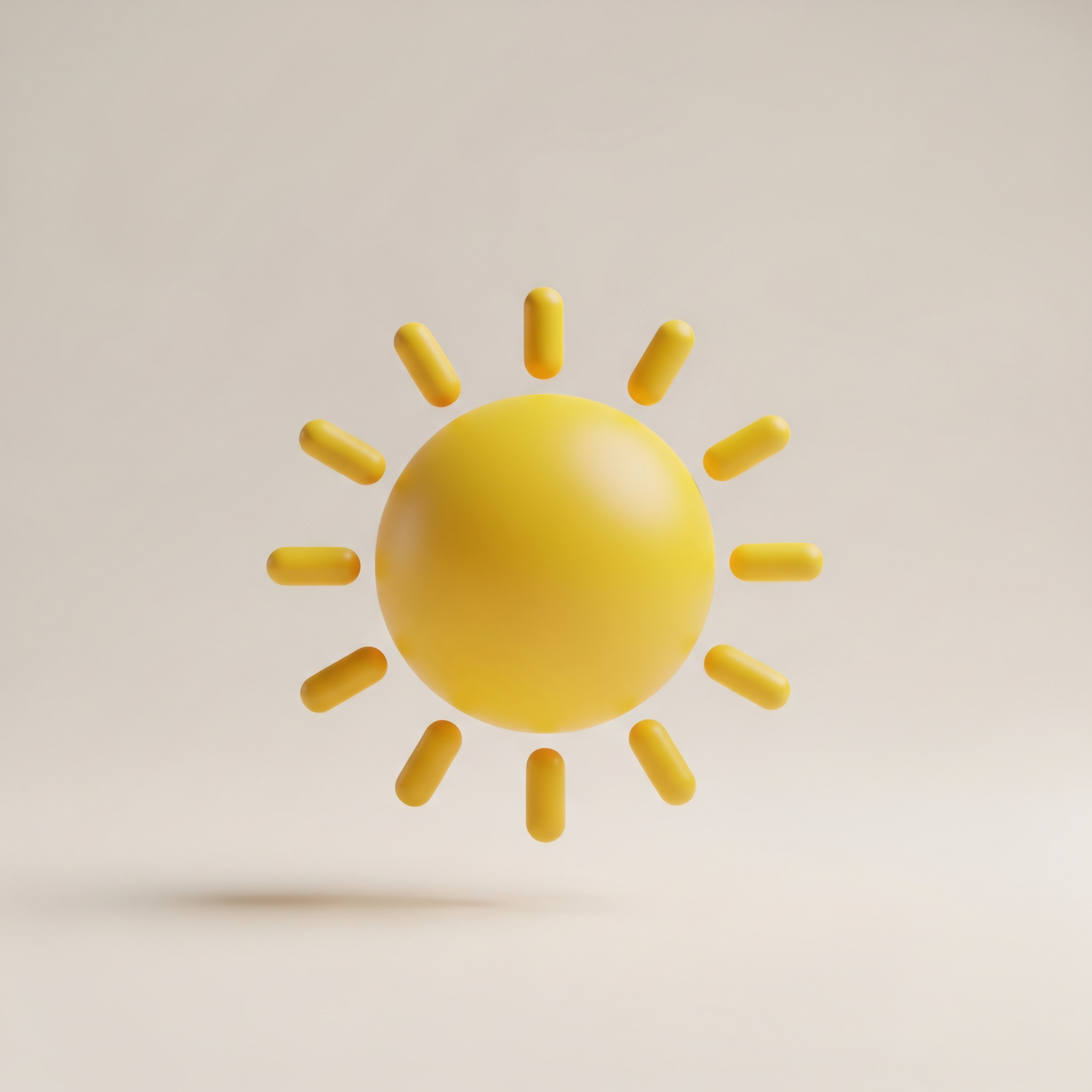 Stylized Sun Render 3D Image on Lummi
