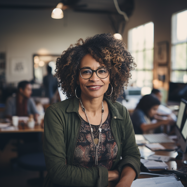 Confident Professional Woman with a Welcoming Smile