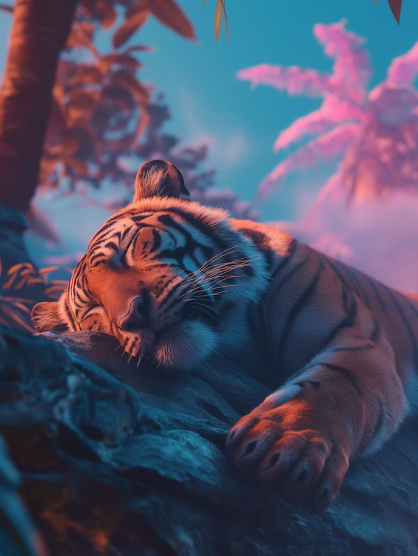 Serene Dreamlike Tiger