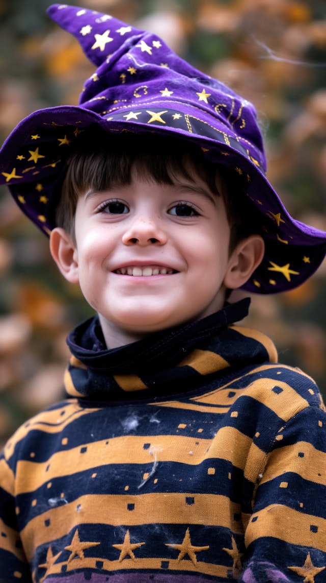 Child in Wizard Hat