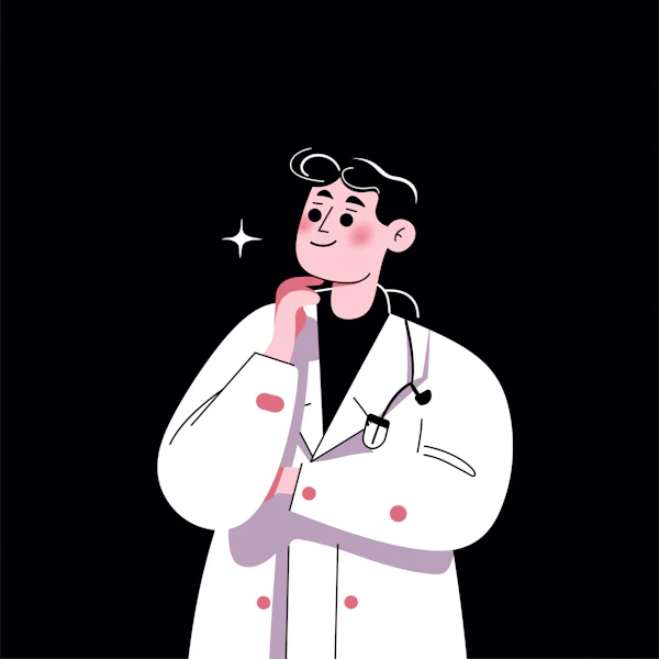 Cartoon Medical Professional Illustration