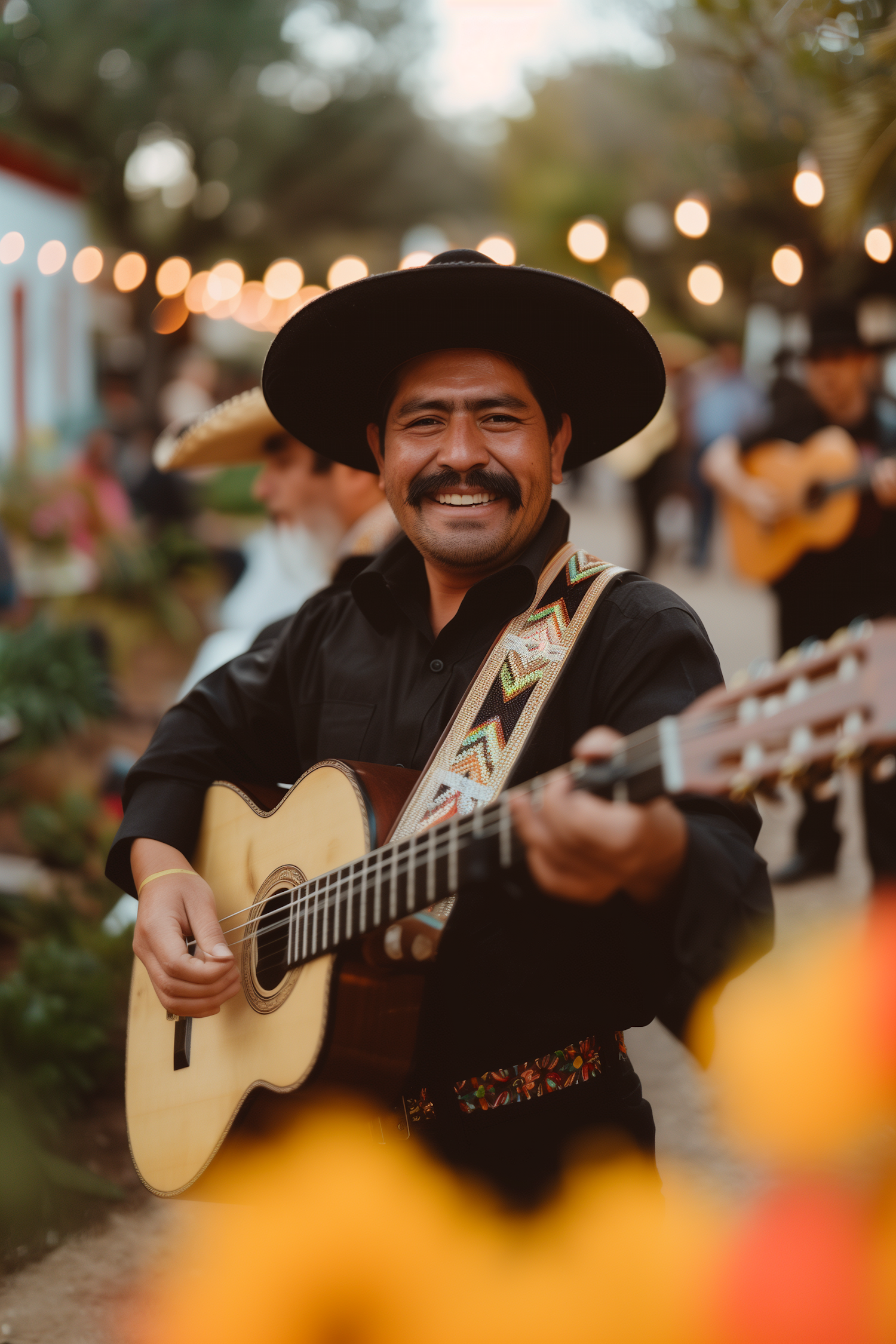 Musician in Cultural Attire