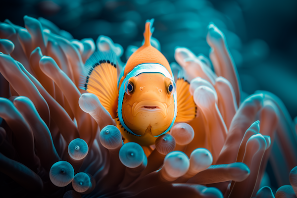 Symbiotic Elegance: Clownfish and Anemone