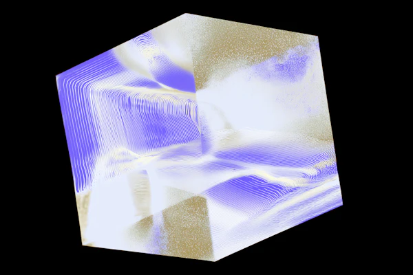 Abstract Textured Cube