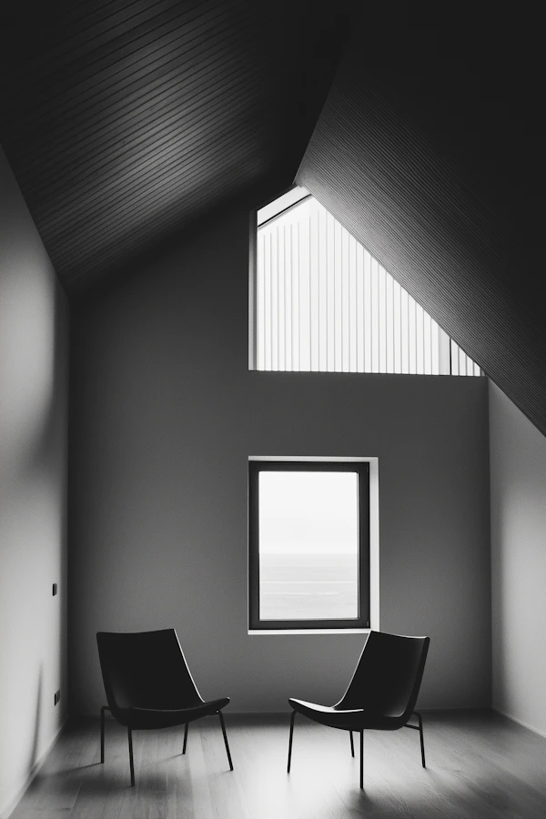 Minimalist Interior with Modern Chairs