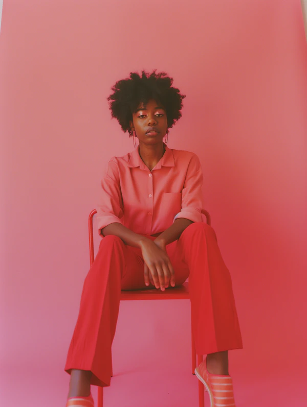 Color-Coordinated Fashion Portrait