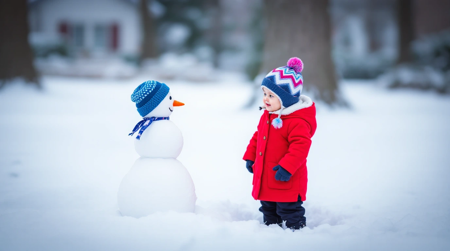 Child with Snowman