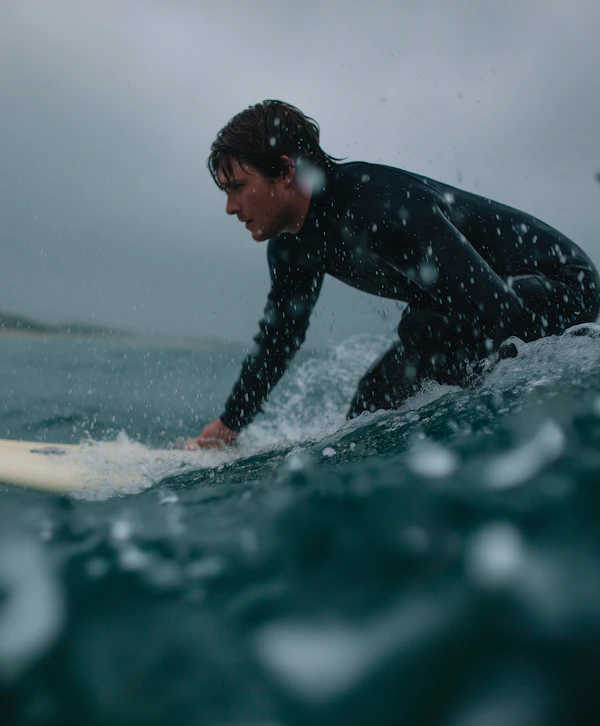 Surfer in Action
