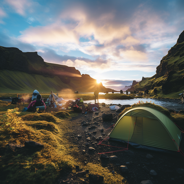 Serene Sunset Campsite