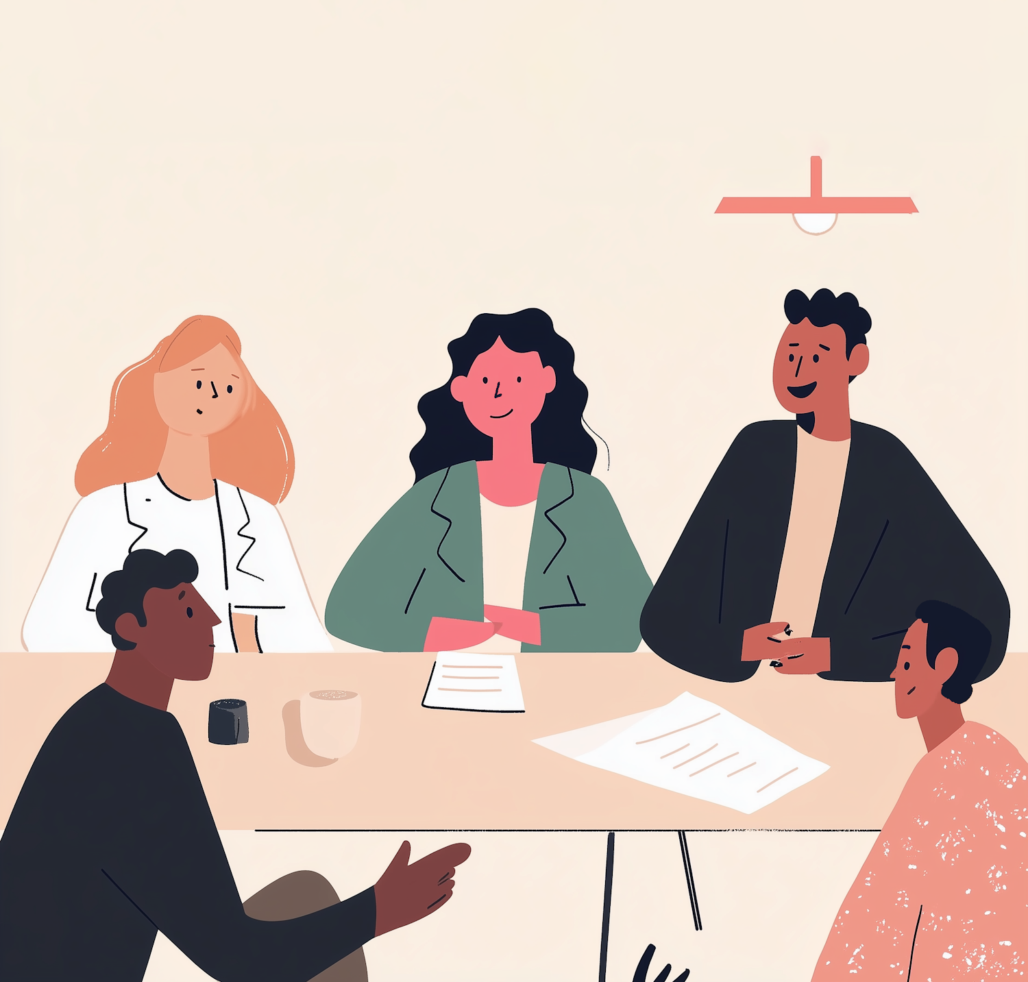 Group Meeting Illustration