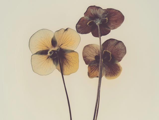 Delicate Flowers with Translucent Petals