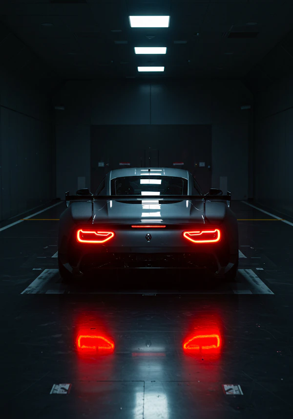 Sleek Sports Car Display