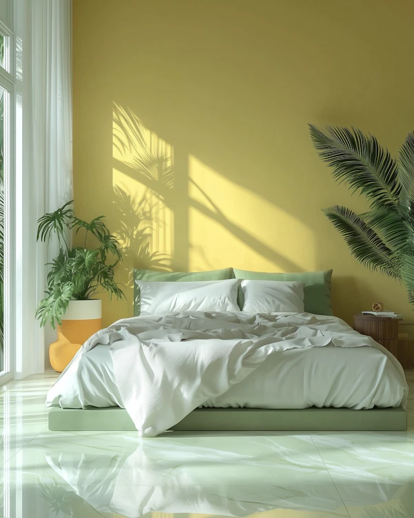Minimalist Tropical Bedroom