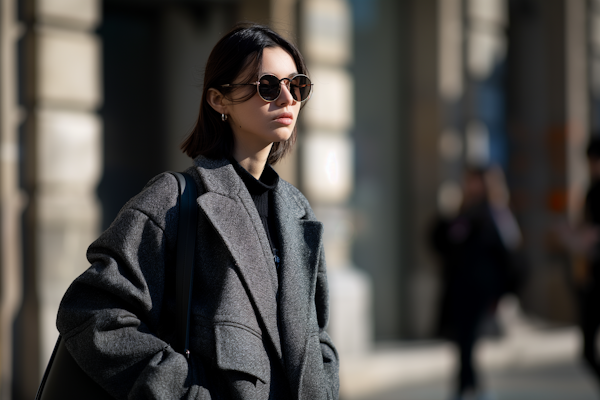 Young Woman in Urban Street