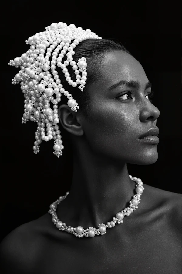 Elegant Woman with Pearls