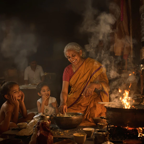 Traditional Indian Kitchen