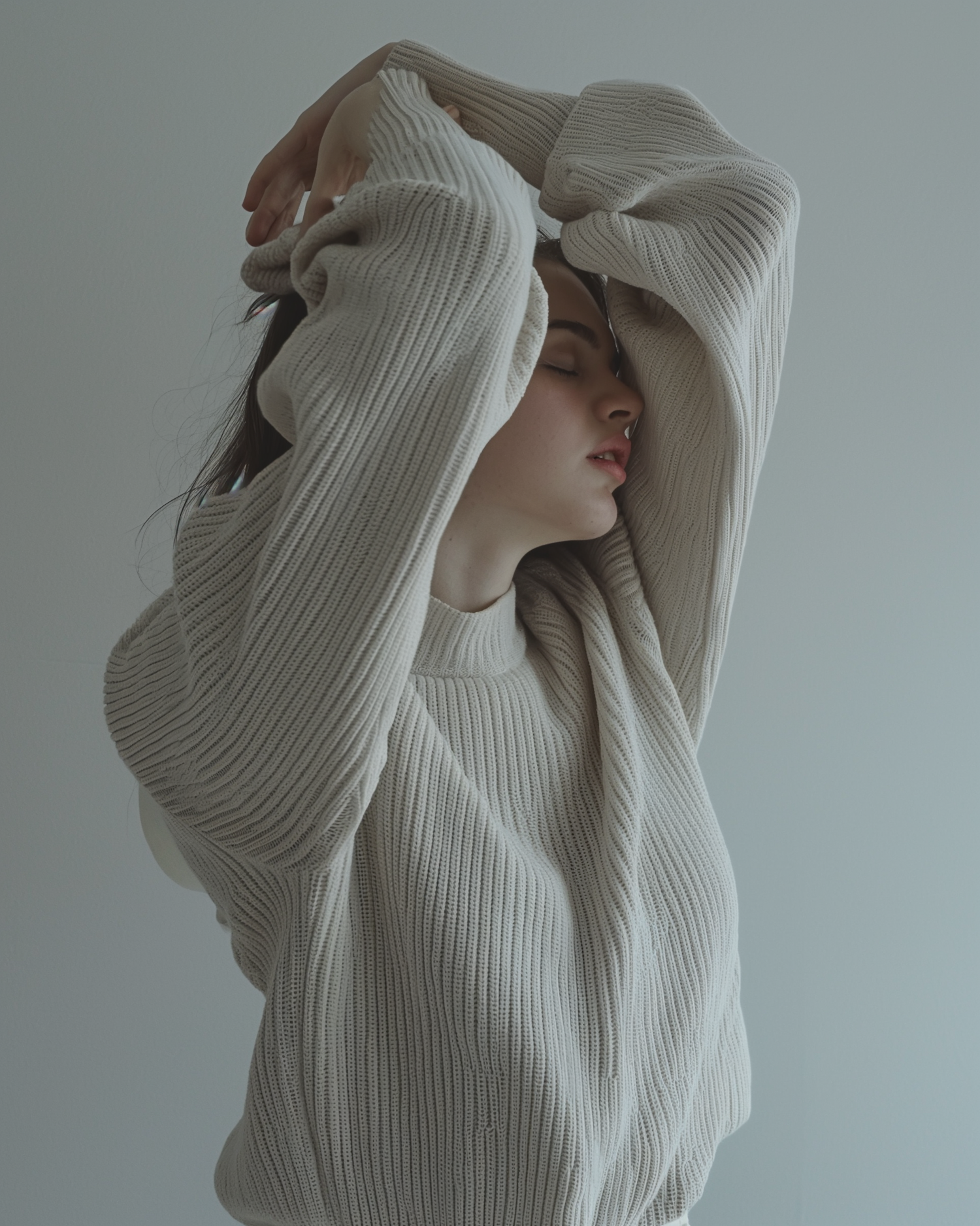 Serene Embrace in Textured Knit