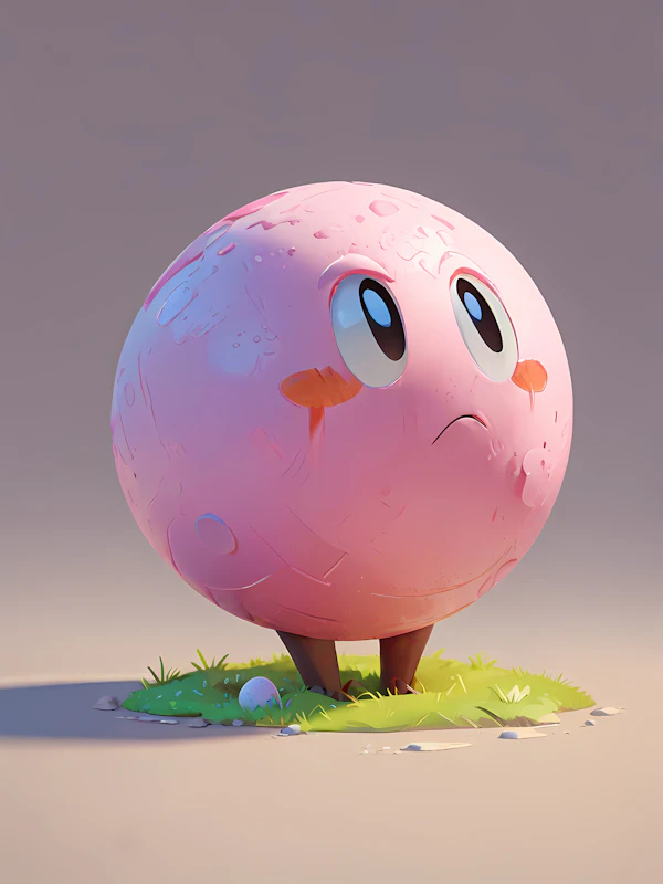 Whimsical Pink Planet