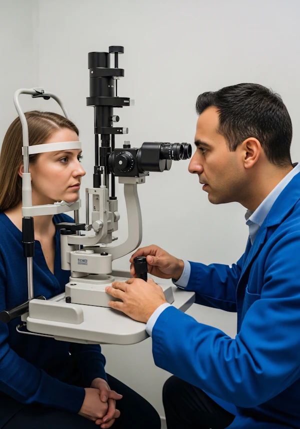Eye Examination Scene