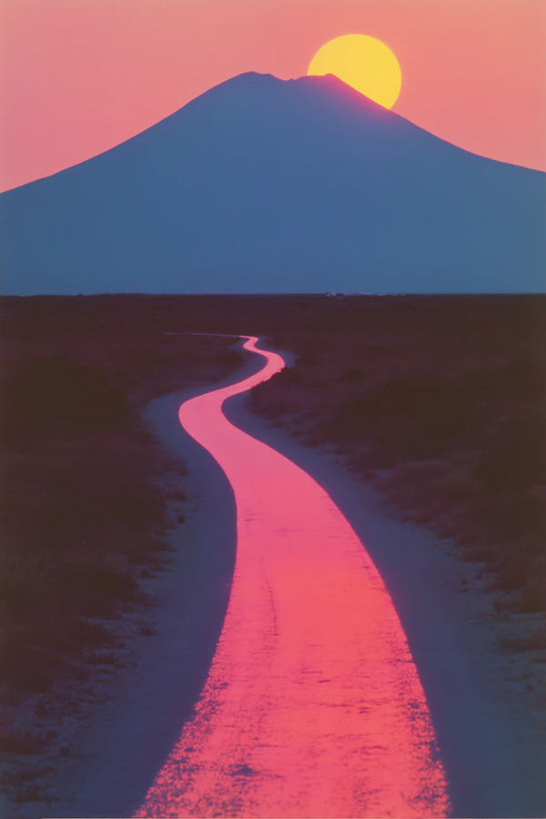 Mountain Sunset Journey